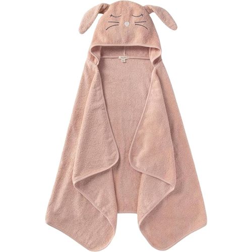 Burt's Bees Baby Toddler Hooded Animal Character Towels Organic Cotton, Unisex Bath Essentials, Soft Nursery Towel for Kids
