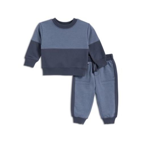 Boys' Stormy Color Blocked Crewneck Top & Pants Set - Baby