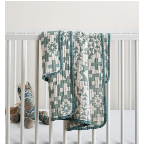 BLUE RIDGE ORGANIC COTTON BABY BLANKET