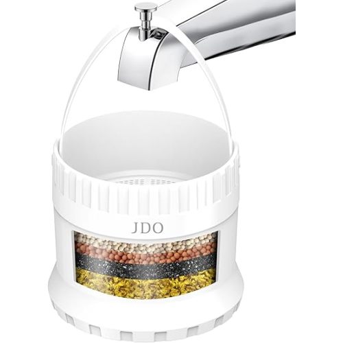 3000 Gallon Bathtub Water Filter, 15L/Min High Flow Bath Faucet Filter for Hard Water, Chlorine Removal for Skin & Hair Care