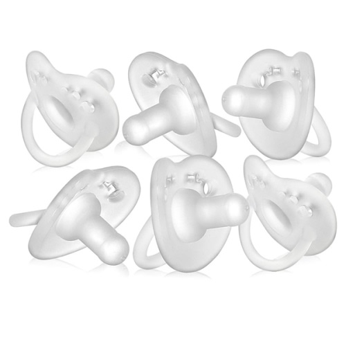 Evenflo Feeding Balance Plus Stage 1 Cylindrical Baby, Newborn and Infant Pacifier - Developed with Pediatric Feeding Specialists - 0 to 6 Months (Pack of 6)