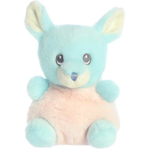 Aurora® Gentle Lil Biscuits™ Baby Fawn™ Baby Stuffed Animal - Easy to Clean - Imaginative Play - Blue 5 Inches