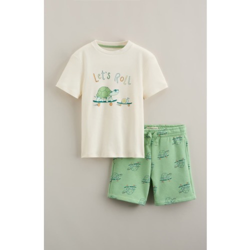 Kids' Graphic T-Shirt & Shorts Set
