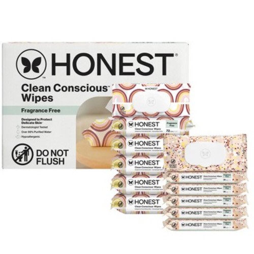 The Honest Company Plant-Based Baby Wipes made with over 99% Water - Variety Pack - 648ct