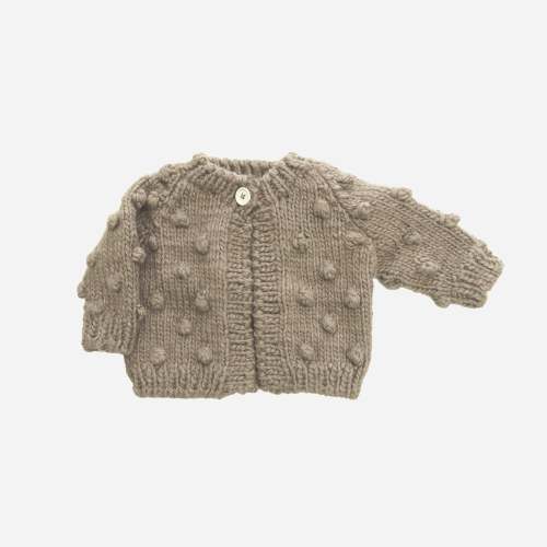 Popcorn Cardigan - Flax