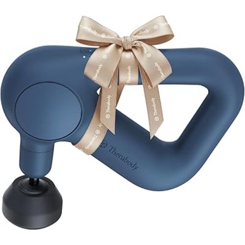 TheraGun Therabody Relief Handheld Percussion Massage Gun - Easy-to-Use, Comfortable & Light Personal Massager for Every Day Pain Relief Massage Therapy in Neck, Back, Leg, Shoulder and Body (Navy)