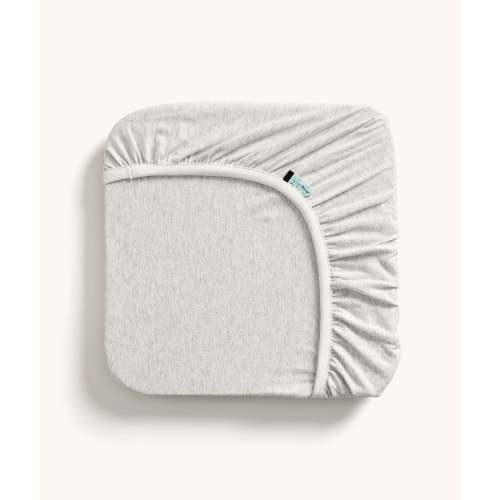 Organic Fitted Sheet Grey Marle