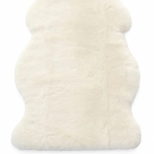 Ivory, Sheepskin Rug for Babies, 100% Natural, Shorn Lambskin Wool, 2 x 3 Feet