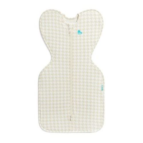 Love to Dream Baby Swaddle Up Sleep Sack - Cotton 1.0 TOG Long Sleeve Wrap - Houndstooth - M