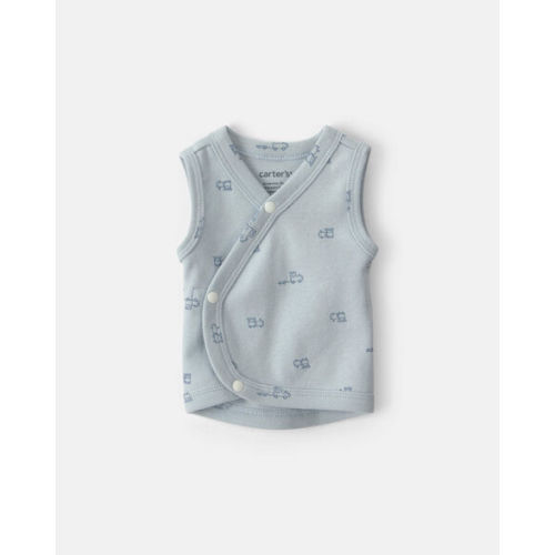 Baby Boy Train Side-Snap Tank - Blue | Carter's