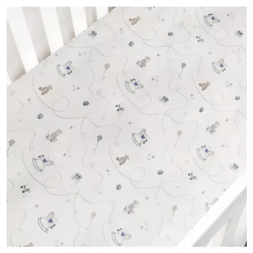Brands We Love Little Toy Chest Crib Sheet - Ivory by Janie and Jack