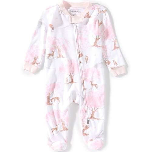 Burt's Bees Baby Girls Organic Cotton Cherry Blossom Footie Sleep & Play Footed