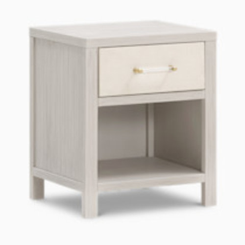 Namesake Eloise Assembled Nightstand - White Driftwood And Performance Pearl Eco-Weave