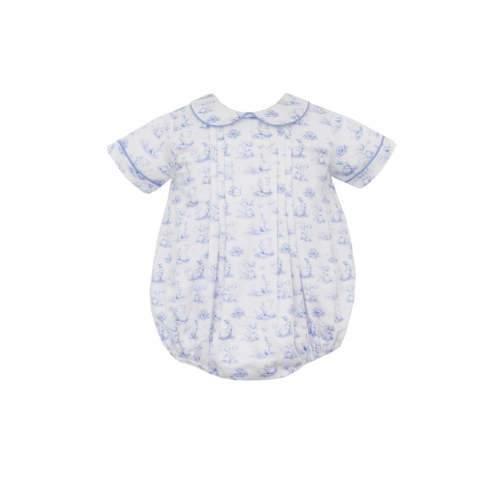 Anavini Couture Baby Boys Blue Bunny French Toile Bubble – Best Dressed Child