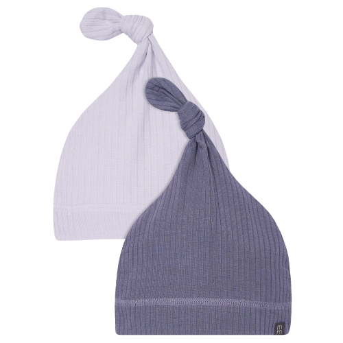 Modern Moments by Gerber Baby Boy Super Soft Viscose Knotted Cap, 2-Pack, Sizes Newborn - 0/6 Months