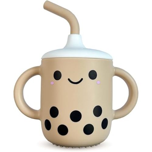 Barks & Babbles Boba Baby Silicone Training Sippy Cup