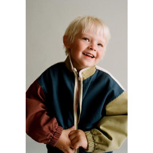 COLORBLOCK JACKET - Navy blue | ZARA United States