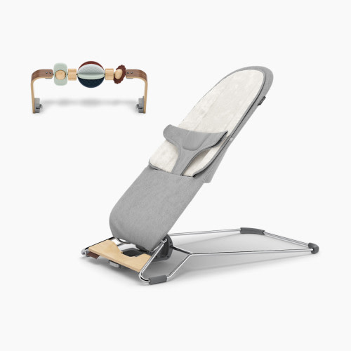 UPPAbaby Mira 2-in-1 Bouncer and Seat & Toy Bar Bundle - Stella/Wonder Wheel