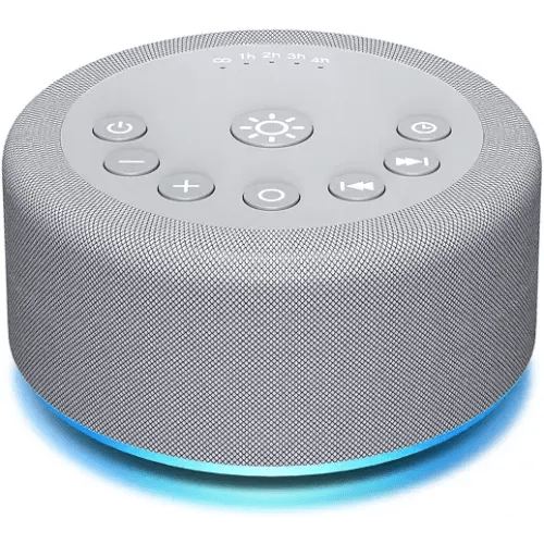 Sound Machine Night Light White Noise Brown Noise Machine 30 Non Looping Sounds 12 Lights 5 Timers 36 Adjustable Volume Memory Function Sleep Sounds Machine for Baby Kids Adult & Home Office Travel