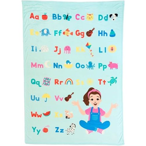 Franco Ms. Rachel Educational Adventures Bedding Super Soft Cozy Throw Blanket, 62 in x 90 in, (Officially Licensed Product) Kids