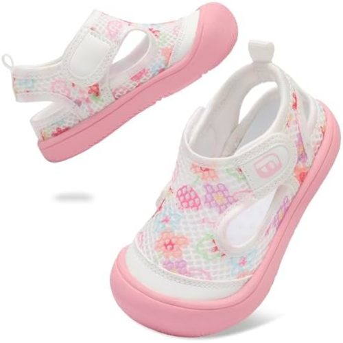JOINFREE Baby Water Shoes Toddler Boys Girls Wide Sandals Barefoot Swim Shoes Quick-Dry Breathable Summer Outdoor Sports Shoe for Beach Pool Aqua Walking Sandals