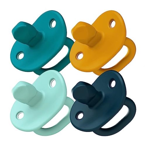 Tomy JEWL Orthodontic Silicone Pacifier - Stage 1 - Blue (4pk)
