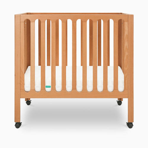 Newton Baby Galileo Mini Crib & Newton Mini Crib Mattress - Chestnut
