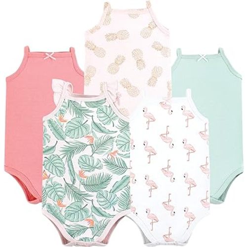 Hudson Baby Unisex Baby Cotton Sleeveless Bodysuits