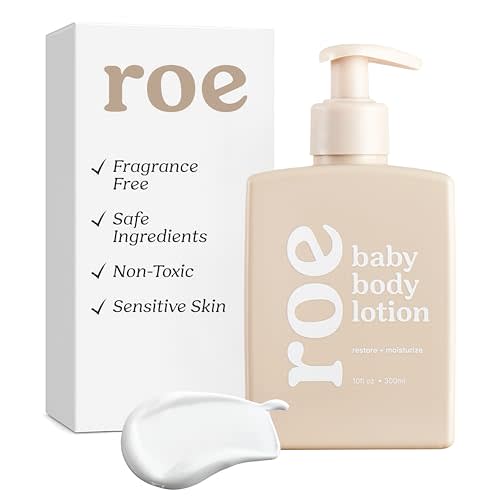 Roe Wellness- Baby Lotion Moisturizer Fragrance-Free | Great For Sensitive Skin Lightweight Moisturizing Lotion | For Babies, Infants, Kids and More