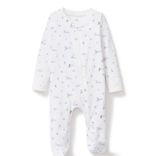 Baby's Pima Romper in Letters and Lullabies