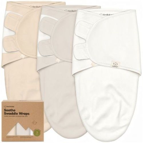 KeaBabies 3pk Organic Swaddle Sleep Sacks Baby, Premies Newborn Swaddles Wrap 0-3 Months, Soft Wearable Swaddle Blanket (Purest, OS)