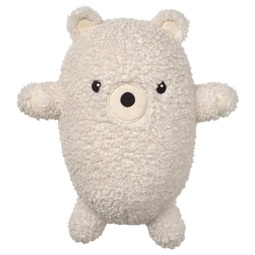 GREJSIMOJS Soft toy - bear/off-white 15 "