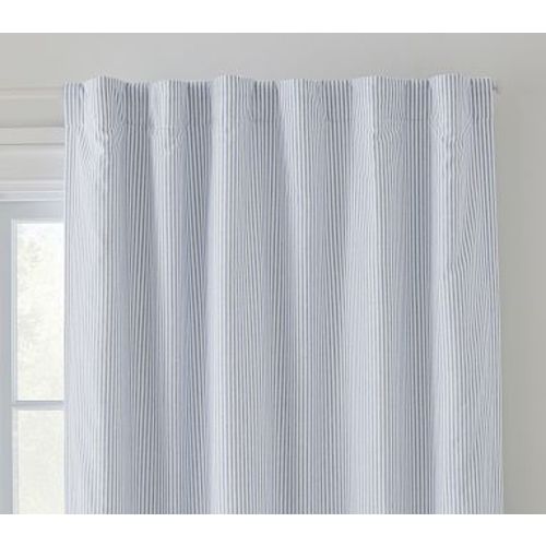 Oxford Stripe Blackout Panel ,44x84,Chambray Blue