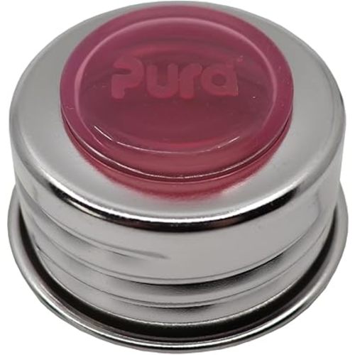 Pura Stainless Universal Lid - Plastic Free, BPA Free, Reusable Eco-Friendly & Compatible w/All Pura Bottles (Rose)