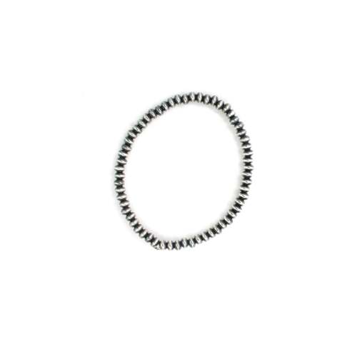 3mm Saucer Pearl Stretch Bracelet - Baby