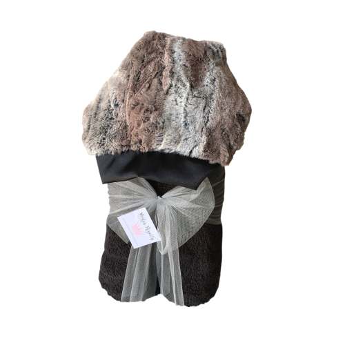 Plush Hooded Bath Towel- Foxy