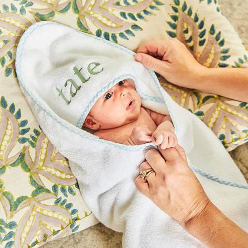 Baby Bath Bundle - Blue gingham
