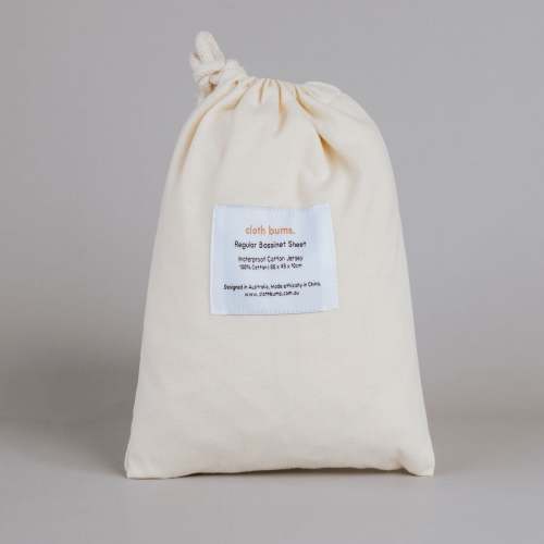 Regular Bassinet Waterproof Sheet - Flax
