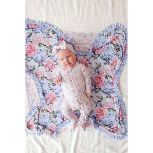 Laney Footie Ruffled Zippered One Piece - Posh Peanut