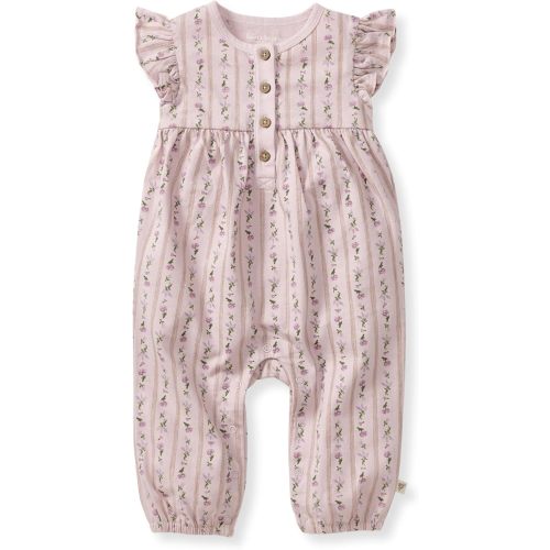 Burt's Bees Baby baby-girls Jumpsuit, 100% Organic Cotton One-piece Sleeveless Outfit Coverall