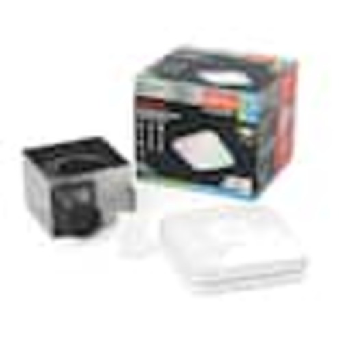 Commercial Electric 80 /110 CFM Ceiling/Wall Mount Roomside Installation Smart Bathroom Exhaust Fan, Bluetooth Speaker, Powered by Hubspace BF1112
