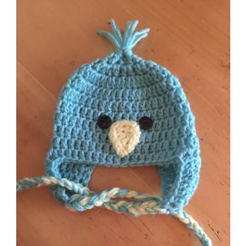 Newborn and Up Baby Blue Bird Hat