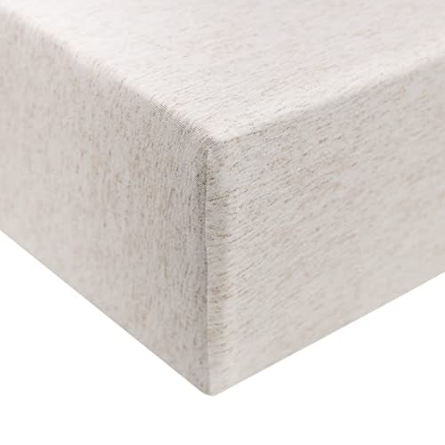 Copper Pearl Premium Knit Baby Crib Sheets for Boys and Girls Breathable and Soft, Fitted Crib Sheets for Standard Baby Mattresses, Oat