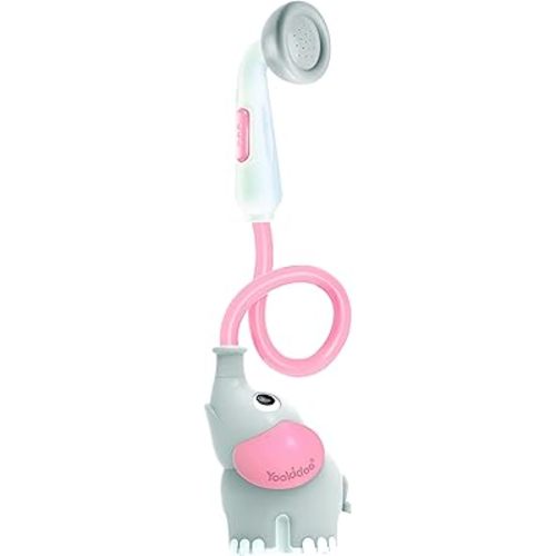 Yookidoo Pink Elephant Baby Bath Toy - Bath & Shower Game - Awakening of the Senses - Hose Sprinkler - 0 to 2 Years Old