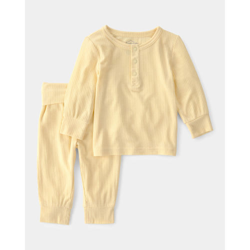 Baby 2-Piece PurelySoft Long-Sleeve Top & Pant Set - Yellow