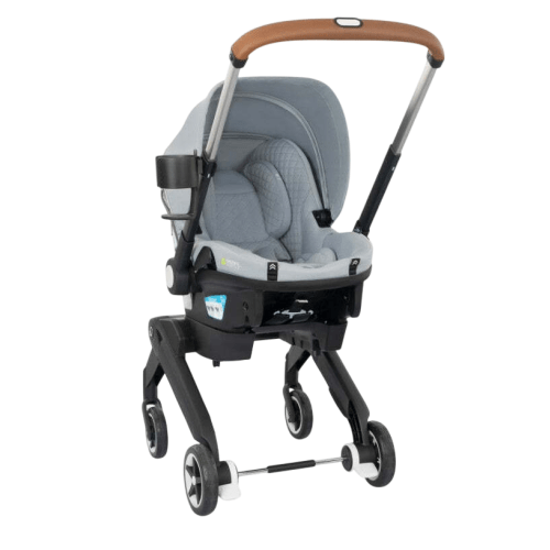 Evenflo Shyft Dual Ride Infant Car Seat Stroller Combo, 2025, Quartz, with Carryall Storage and Green & Gentle Fabric