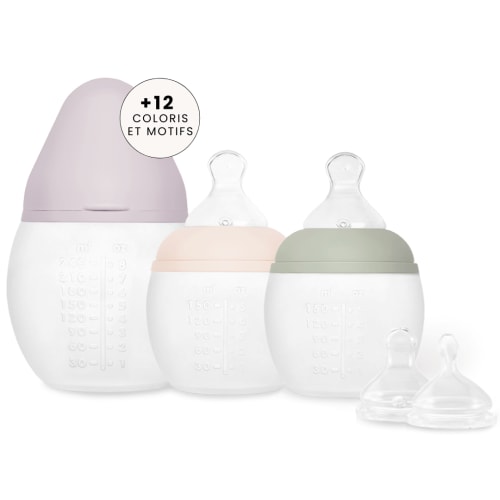 Set of 3 Elhée birth bottles. Ideal from birth - Elhée