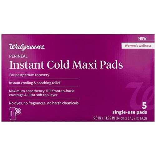 Walgreens Perineal Instant Cold Maxi Pads