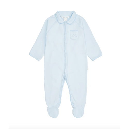 Angel Wing Sleepsuit With Mittens in Blue | Over The Moon