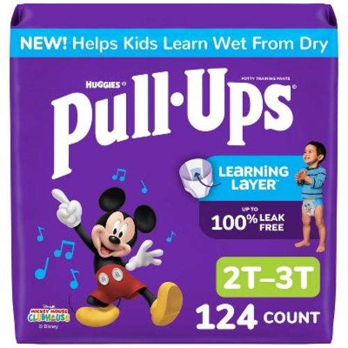 Pull-Ups Boys' Potty Training Pants - 2T-3T - 124ct: Hypoallergenic, Non-Toxic, Paraben-Free, Sulfate-Free